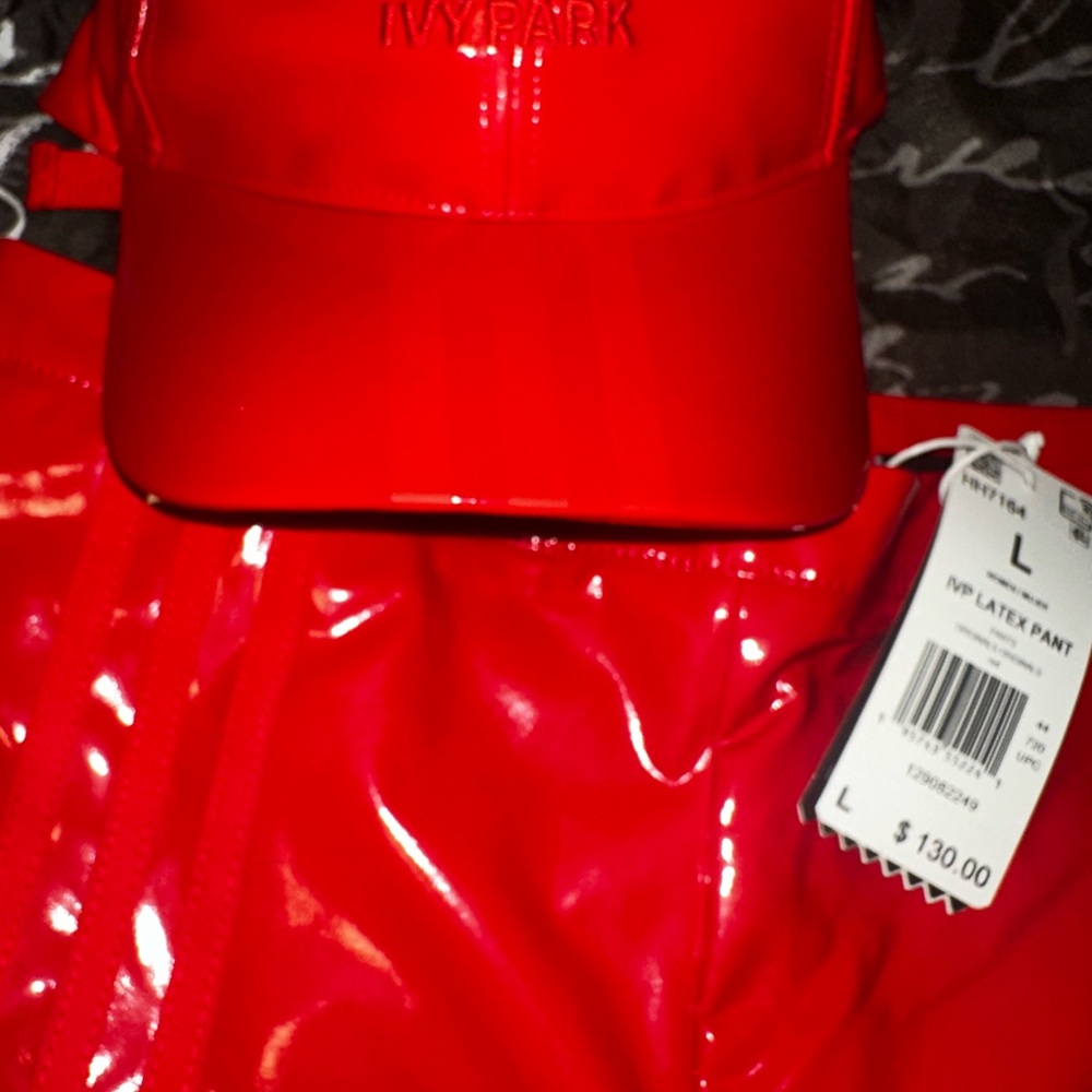IVY PARK Shiny Red Skinny Pants